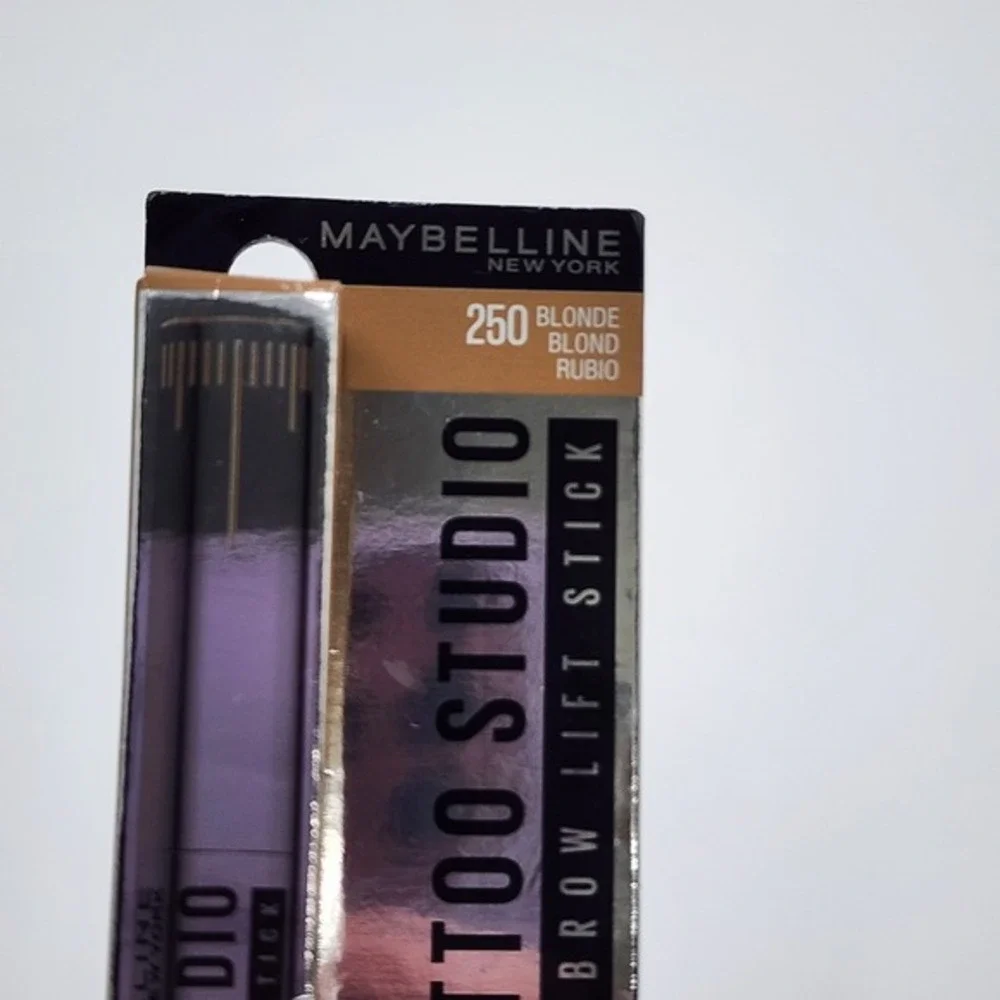 Maybelline New York Tattoo Studio Brow Lift Stick 250 Blonde .038 Oz New in Box